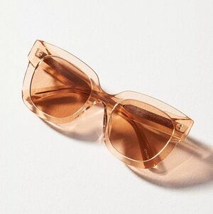 Chimi 08 D-Shaped Sunglasses- Peach 100% UV Protection